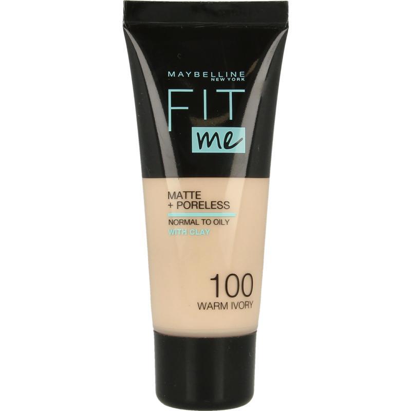 Fit Me matte & poreless foundation 100 warm ivoryMake up3600531369330