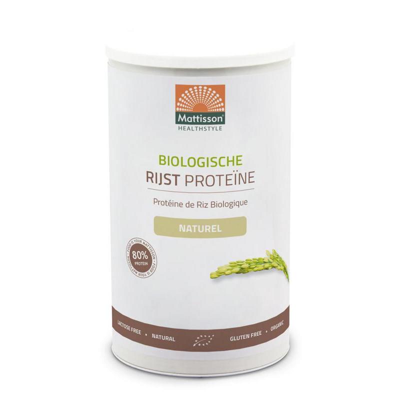 Rijst proteine naturel vegan 80% bioOverig gezondheidsproducten8717677963065