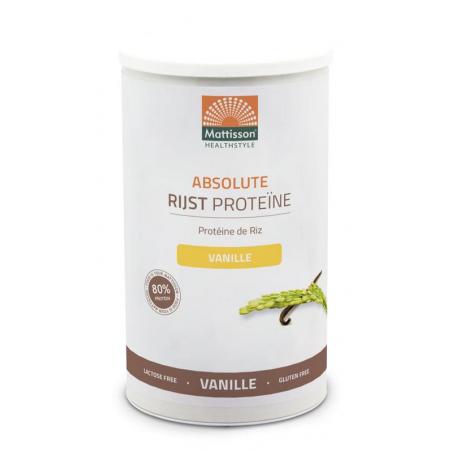 Absolute rijst proteine vanille vegan 80%Overig gezondheidsproducten8717677963072