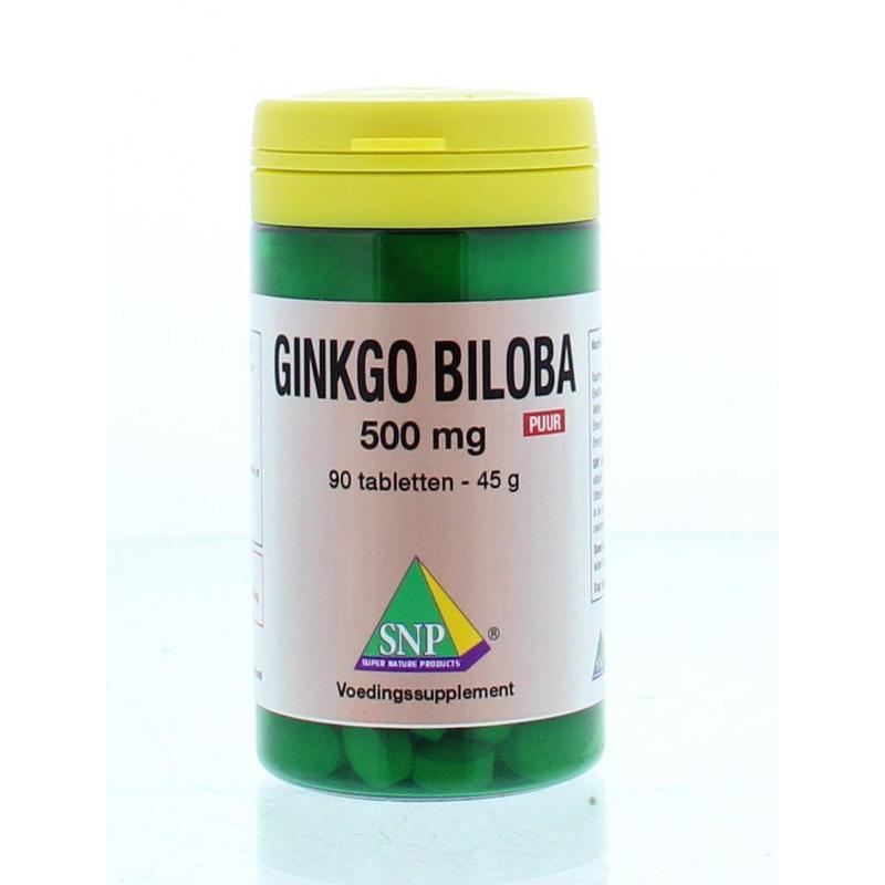 Ginkgo biloba 500 mg puurFytotherapie8718591420504