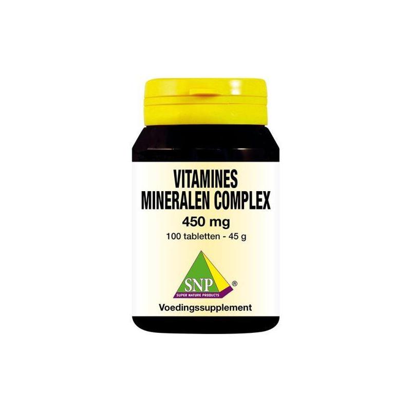 Vitamines mineralen complex 450mgOverig vitaminen/mineralen8718591421136