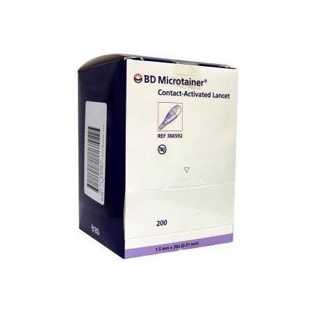 Microtainer cal lancet 592Diabetes testmaterialen3038290366592