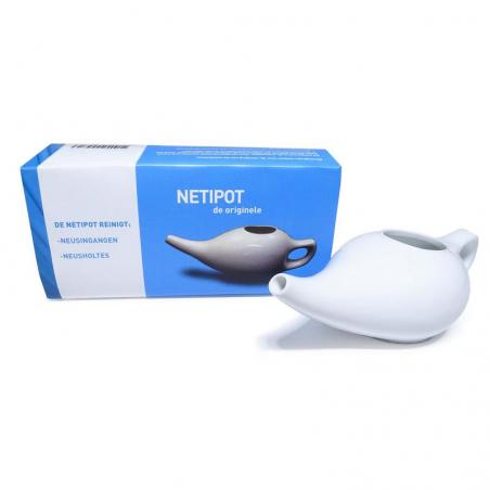 Neti pot aardewerk witNeus/inhalatie8716458004713