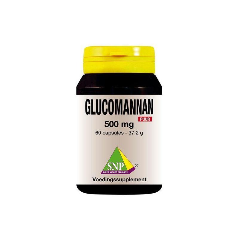 Glucomannan 500 mg puurSlank/dieet voedingssupplement8718591421372