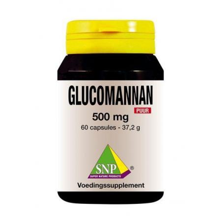 Glucomannan 500 mg puurSlank/dieet voedingssupplement8718591421372