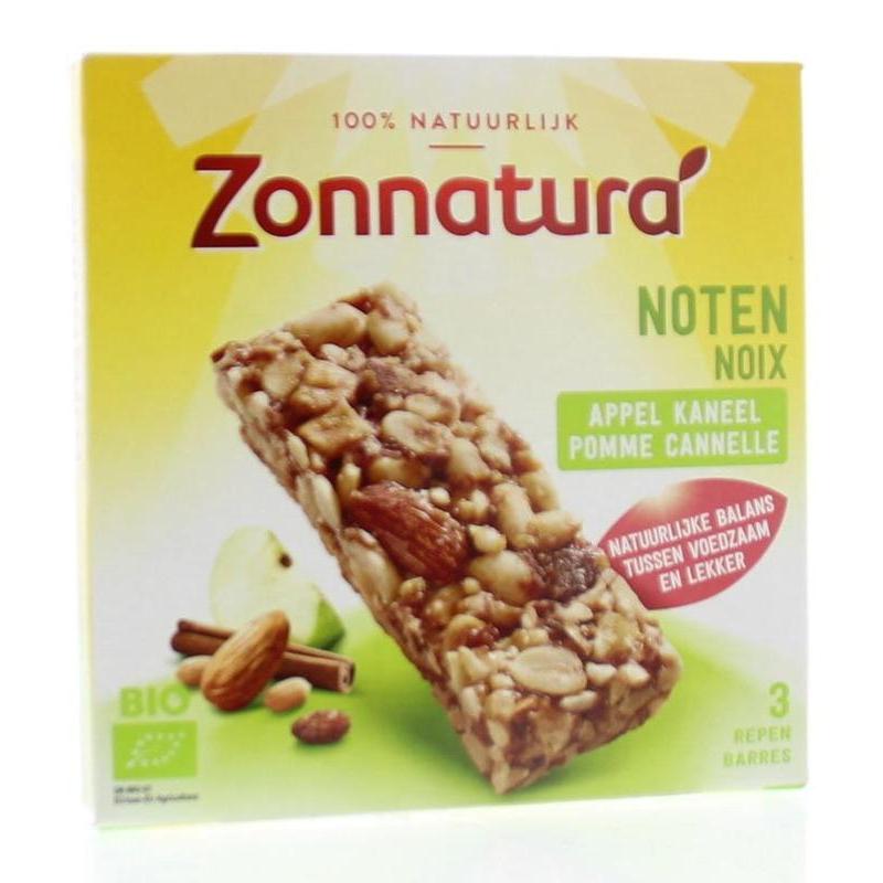 Noten appel kaneel reep 25 gram bioVoeding8711812407711