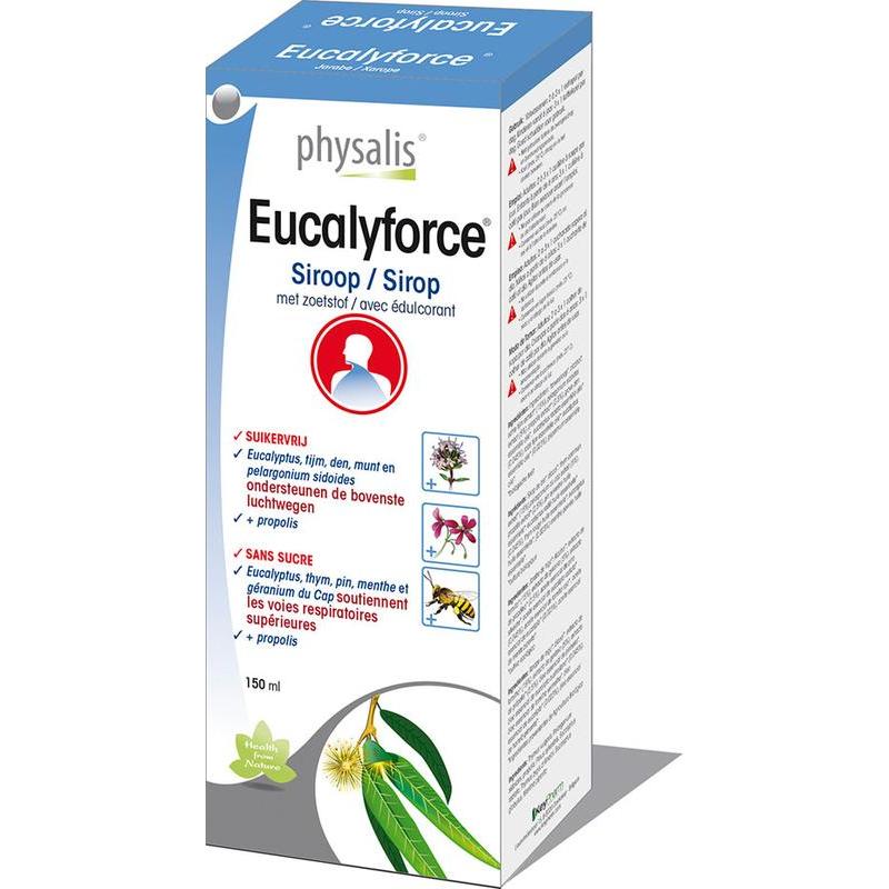 Eucalyforce siroop suikervrijOverig gezondheidsproducten5412360003495