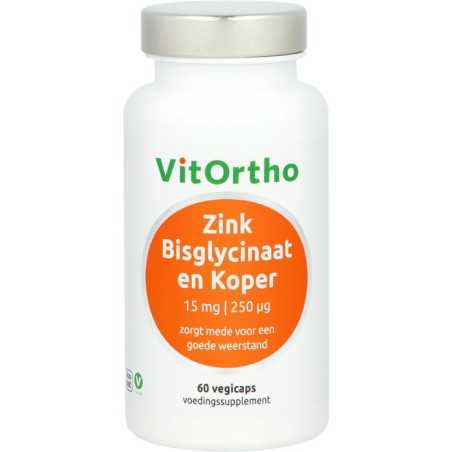 Zink bisglycinaat 15mg en koper 250mcgOverig gezondheidsproducten8717056140483