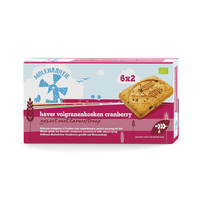 Haver volgranenkoeken cranberry bioKoek8711812417284