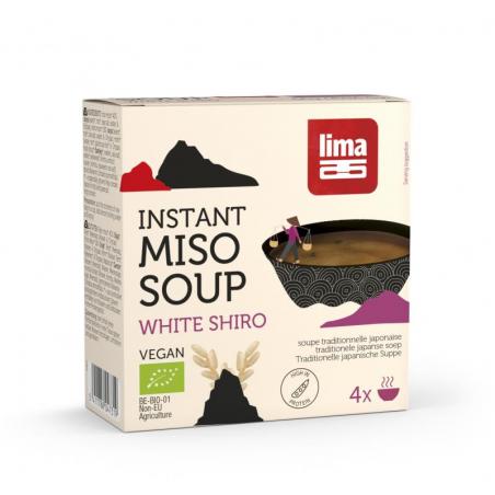 Instant miso soup white shiro 4 x 16.5 gram bioVoeding5411788047319