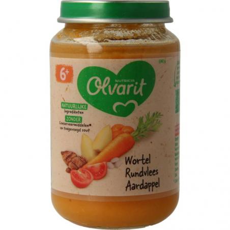 Wortel rundvlees aardappels 6M04Baby/peuter voeding5900852926341