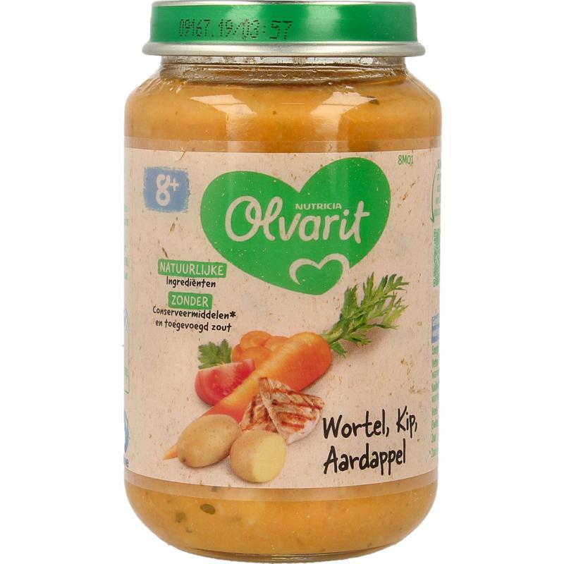 Wortel kip aardappel 8M01Baby/peuter voeding5900852926624