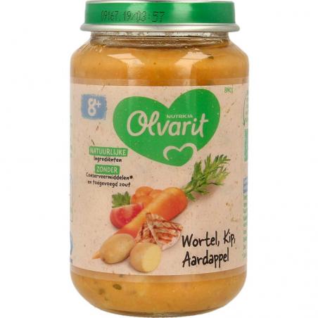 Wortel kip aardappel 8M01Baby/peuter voeding5900852926624