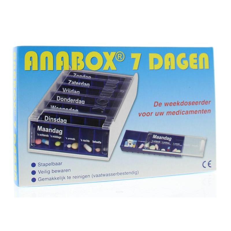 Anabox 7 dagen blauwHulpmiddelen8717159080785