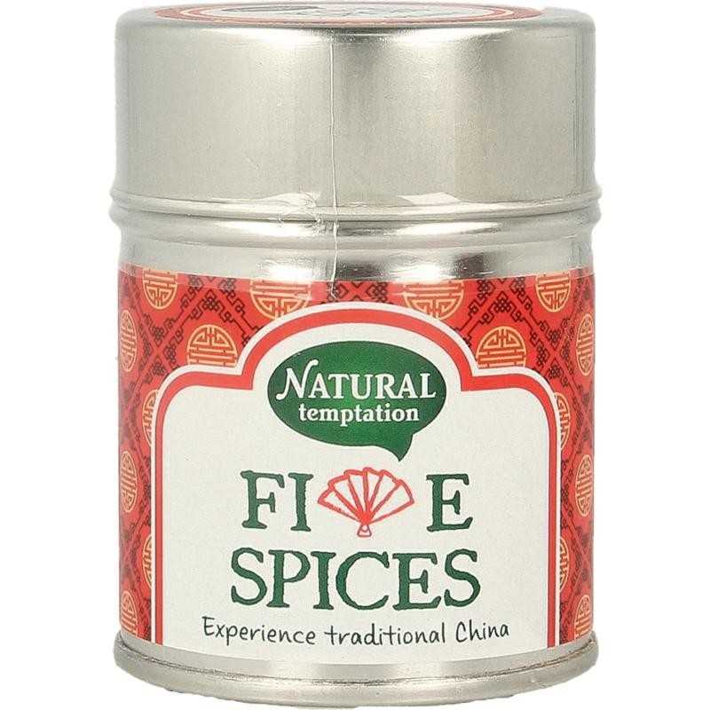 Five spices blikje natural spices bioKruiden8711743550845