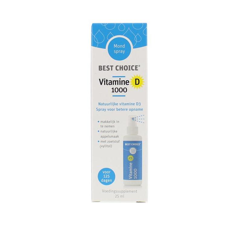 Vitaminespray vitamine D 1000Vitamine enkel8713286023602