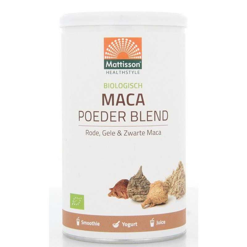 Maca poeder blend geel, rood & zwart bioVoeding8717677966349