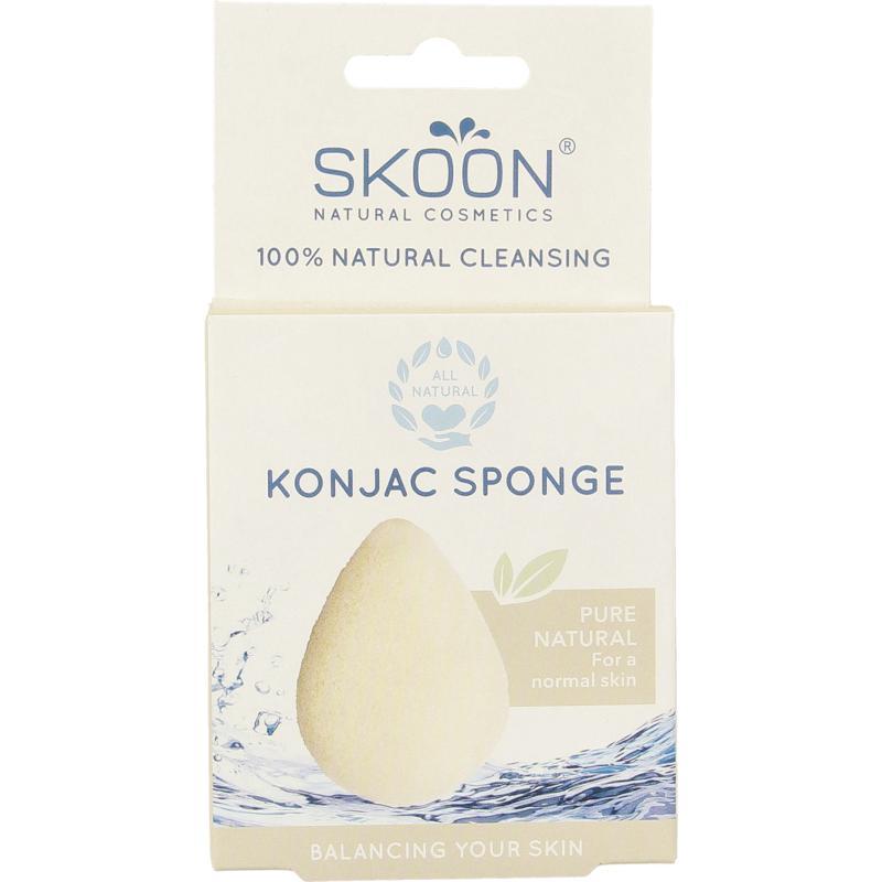 Konjac spons pure bioSponzen/borstels8712713884069