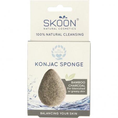 Konjac spons bamboo charcoal bioSponzen/borstels8712713884083