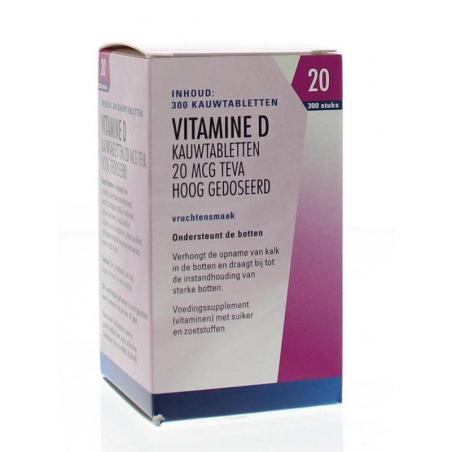 Vitamine D 20 mcg 800IEVitamine enkel8711218979829