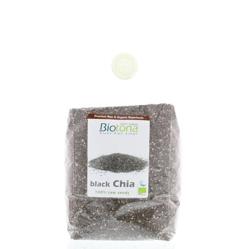 Black chia raw seeds bioVoeding5412360010073