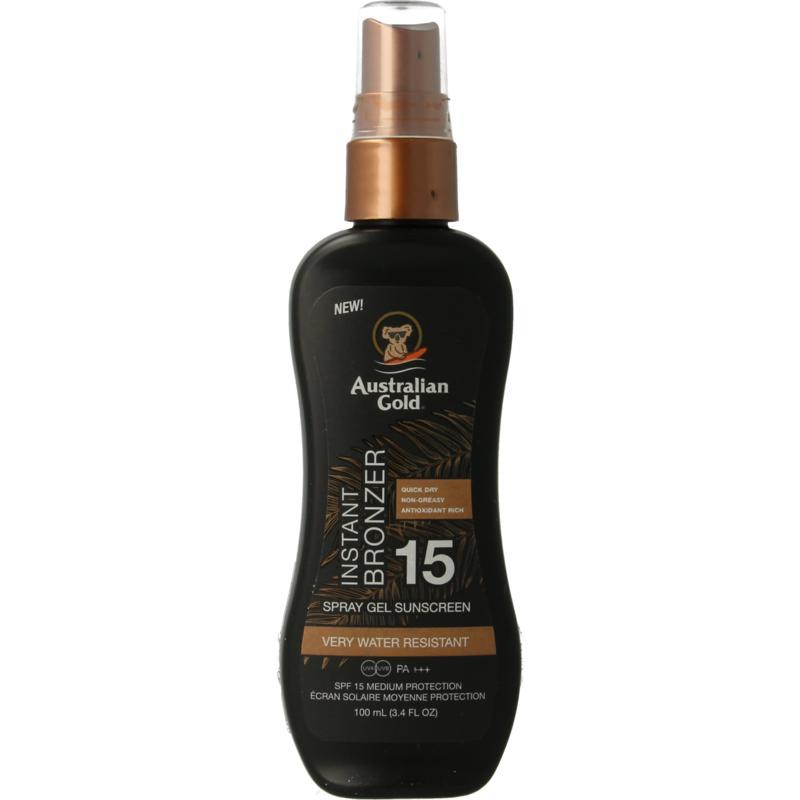 Spray gel met bronzer SPF15In de zon054402730423