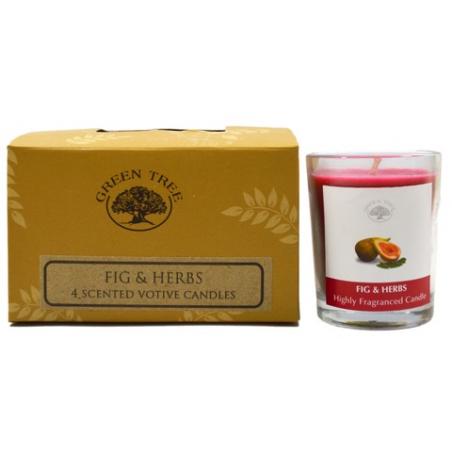 Geurkaars figs & herbs votivesEtherische oliën/aromatherapie805460312799