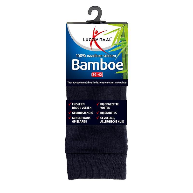 Bamboe sok lang blauw maat 39-42Overig gezondheidsproducten8713713062716