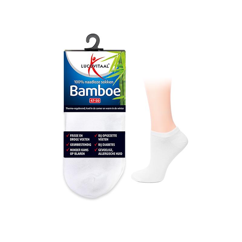 Bamboe enkelsok wit maat 35-38Overig gezondheidsproducten8713713062785