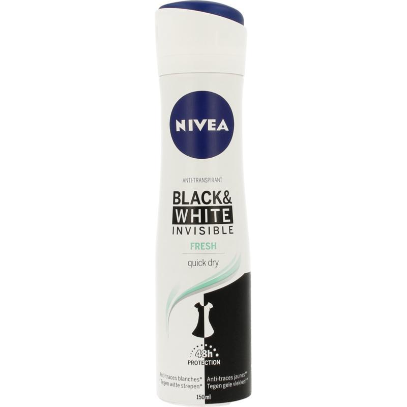 Deodorant spray invisible black & white freshDeodorant4005900457745