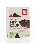 Instant miso soep wakame tofu 4 x 10 gram bioVoeding5411788048668