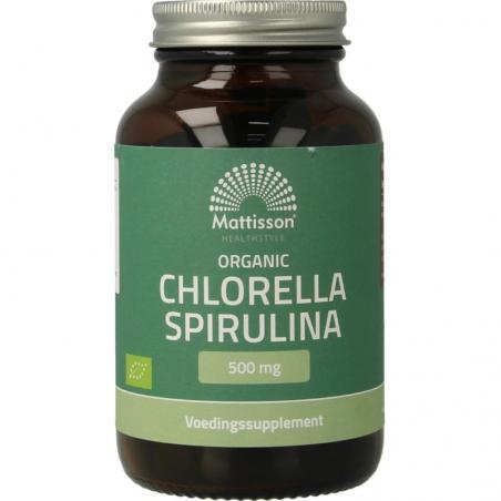 Organic chlorella spirulina 500mg bioOverig gezondheidsproducten8717677968527