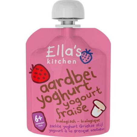 Aardbei yoghurt griekse stijl 6+ maanden bioVoeding5060107339187