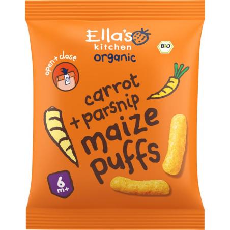 Maize puffs carrot/parsnip 6+ maanden bioVoeding5060503500440