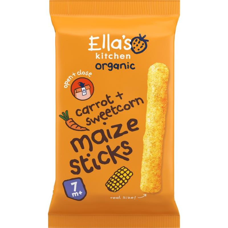 Maize sticks carrot sweetcorn 7+ maanden bioVoeding5060503502284