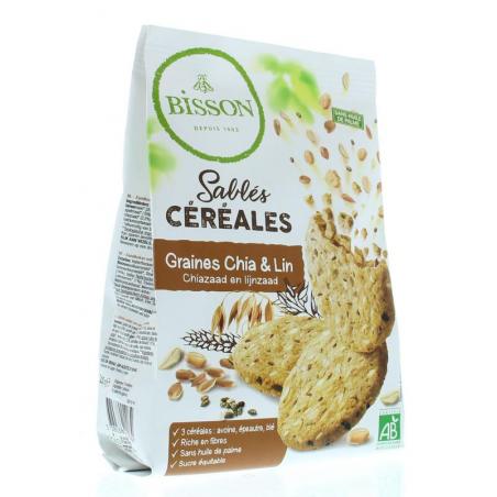 Zandkoekjes chia & lijnzaad bioKoek3380380092084