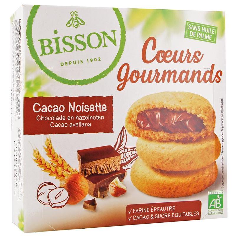 Gevulde koekjes hazelnoot choco bioKoek3380380089930