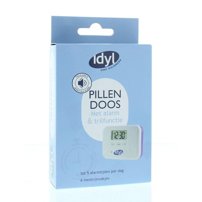 Pillendoos met alarm en trilfunctie 6-vaksInstrumenten/zelftest8717473117082