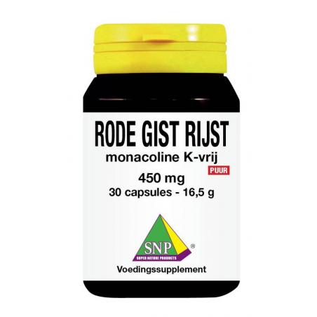 Rode gist rijst monacoline K vrijOverig gezondheidsproducten8718591426674