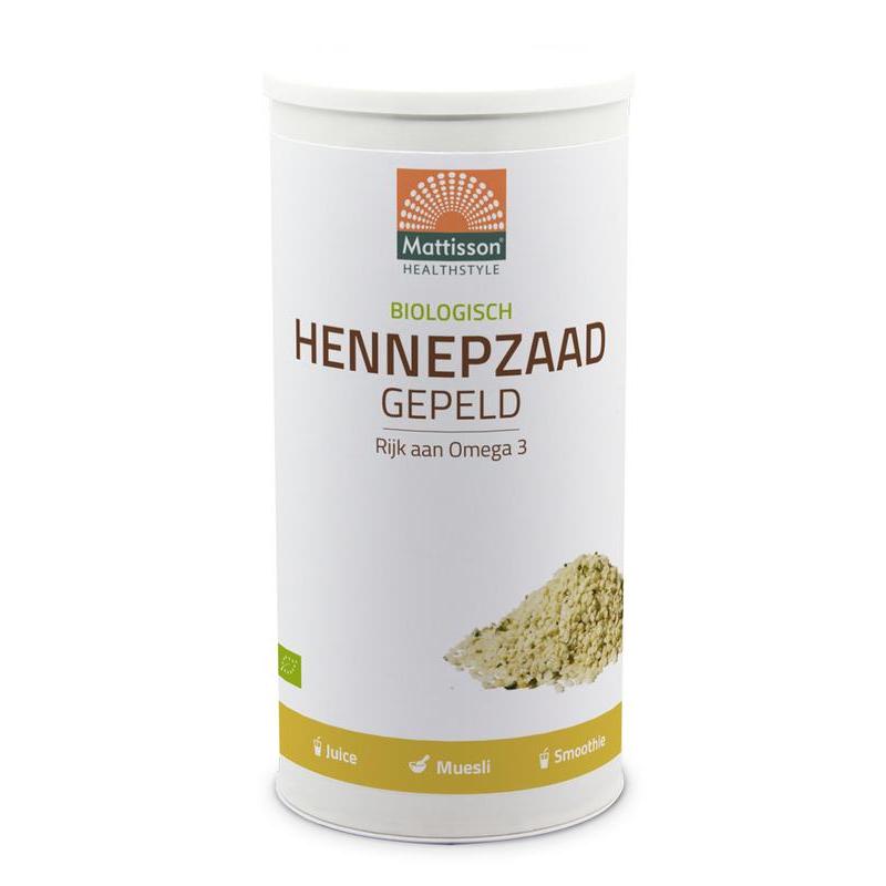 Hennepzaad gepeld bioOverig gezondheidsproducten8720289192907