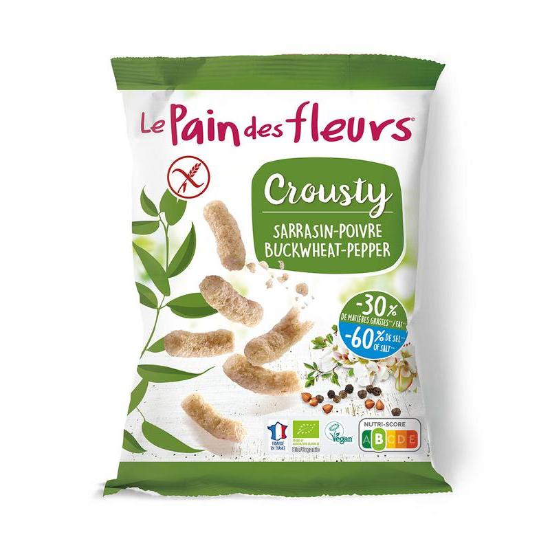 Crousty chips peper glutenvrij bioVoeding3380380096488