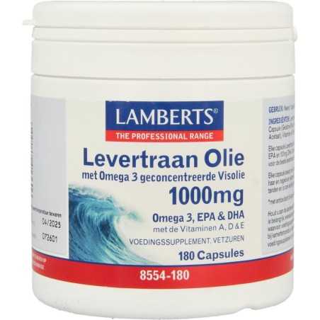 Levertraanolie 1000mgVetzuren5055148413606