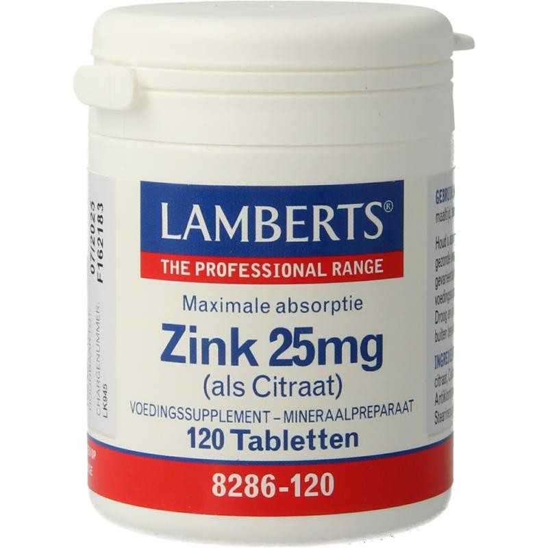 Zink citraat 25mgMineralen enkel5055148413620