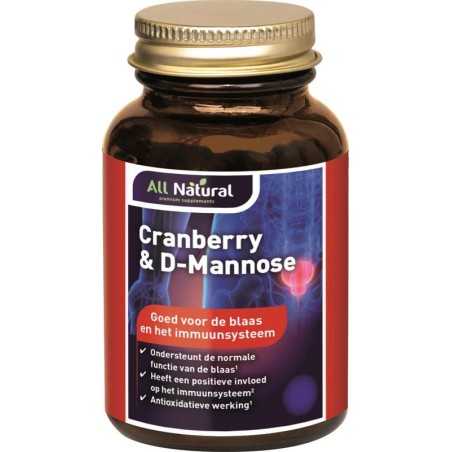 Cranberry 250mg & D-mannose 250Overig gezondheidsproducten8715066421004