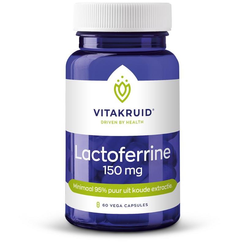 Lactoferrine 150 mg minimaal 95% puur + COverig gezondheidsproducten8717438692043