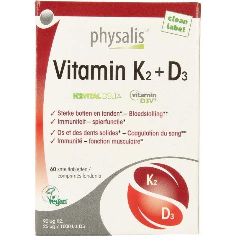 Vitamine K2 + D3Vitamine enkel5412360020737