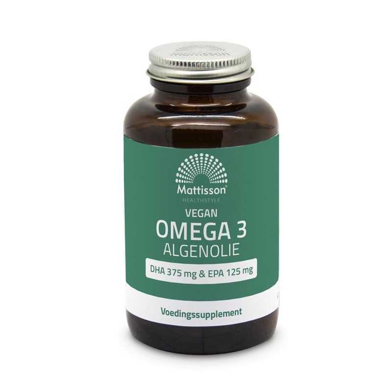 Vegan omega 3 algenolie DHA 375mg EPA 125mgOverig gezondheidsproducten8720791841102