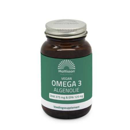 Vegan omega 3 algenolie DHA 375mg EPA 125mgOverig gezondheidsproducten8720791841096