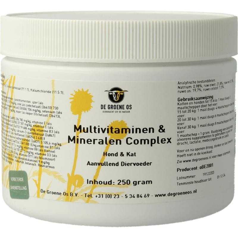 Multi vitamine & mineralen complex hond/katDieren8716378999168