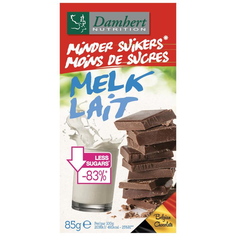 Chocoladetablet melk minder suikersOverig reform/levensmiddelen5412158003119